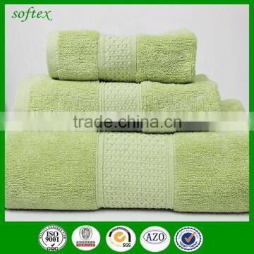 China Hot Sale Bulk Cotton Solid Color 3 Pcs Set Hotel Bath Towels Wholesale photo-5