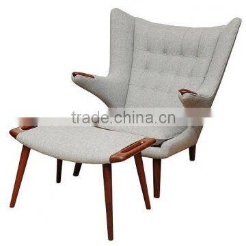 Hans J Wegner Classic Design Papa Chair With Ottoman photo-4