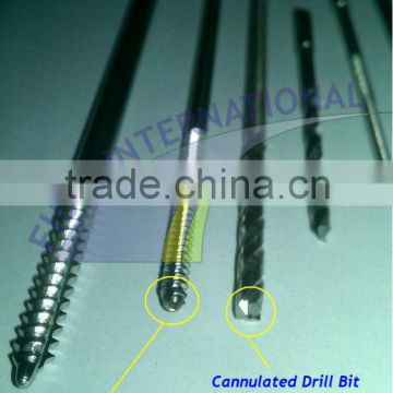 Orthopedic Cannulated Drill Bit AO Coupling Drill Bit Orthopedic Cannulated Screw Driver Orthopedic Instruments Implant Surgical