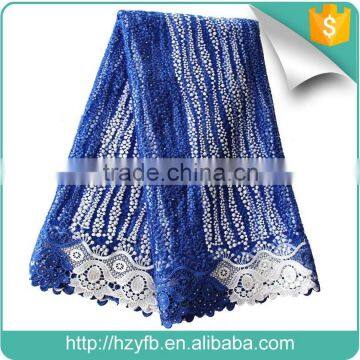 African tulle lace dress french fabric royal blue and white net lace wholesale                        
                                                                                Supplier's Choice