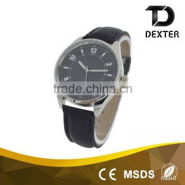 New hot selling wholesale durable men leather watch