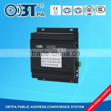 OBT-9708 IP PA terminal controller with Rj45 DC 12V 3A for Building Floors