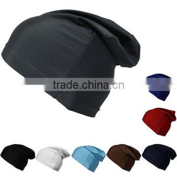 Stretch Spandex Dome Cap Bamboo Fiber Antibacterial Wig Caps