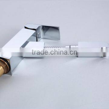 Single Handle Pull-out Spray Bathroom Waterfall Faucet photo-6