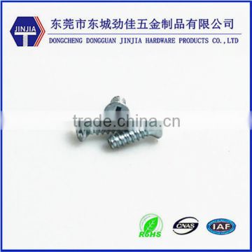 galvanized harden flat head self tapping m1.4 screw