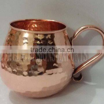 100% Copper Hammered Mule Mug