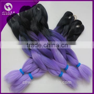 HOT Selling ! jumbo braid 100 synthetic braiding hair