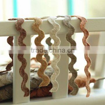 100% Polyester Ric Rac Ribbon Wave Edge Rayon Ribbon photo-3