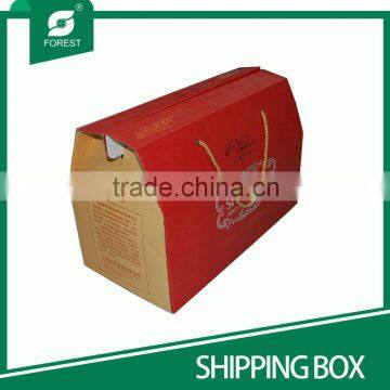 NEW TYPE FOLDED CORRUGATED SHIPPING CARTONS WITH TWISTED HANDLES photo-2