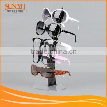 Professional manufacture Fashion Wooden floor standing Fashion Clear Acrylic Sunglasses Display Racks                        
                                                Quality Choice