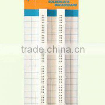 2014 hot sell white ABS metal reed 200 tie-point testing breadboard universal circuit board