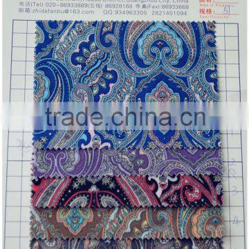 fashion curtain fabrics 100%polyester printed fabric different types of fabric printing