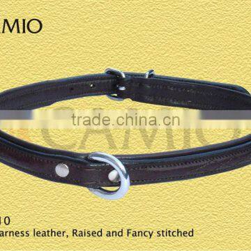 CE 1010 Leather half round slip dog collar