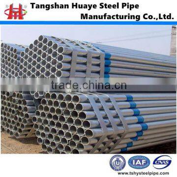 Tangshan BS EN39 hot dipped welded galvanized steel pipe for structure pipe