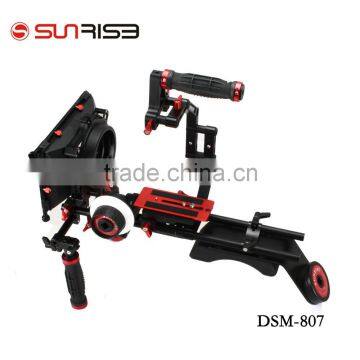 DSLR rig video camera shoulder rig with follow focus matte box from SUNRISE