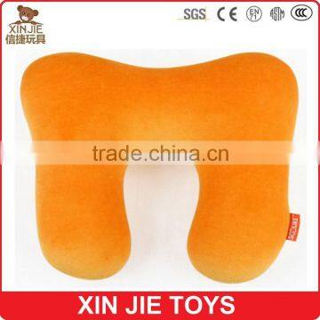 custom 2015 hot sale U shape plush travel neck pillow