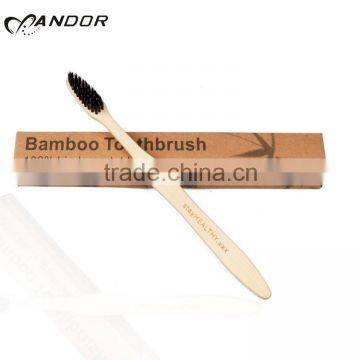 Hotel natural wood disposable toothbrush