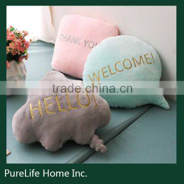 SZPLH 100% polyester embroidery cute and cozy valboa cushion