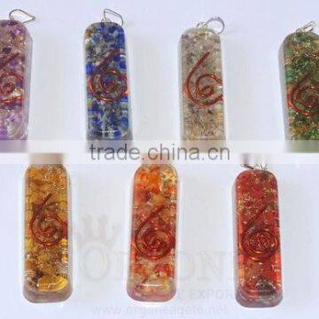 Orgone Pipe Chakra Pendant Set | Orgone Sets-Orgonite Sets | Orgone-Orgonite-Orgone Energy Pendant