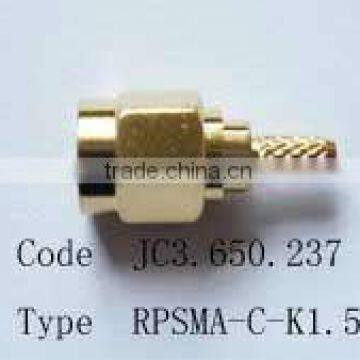 reverse polarity SMA, male body with female pin for RG174,RG316