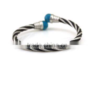 Blue Stone Stainless Steel Ladies Jewelry photo-2