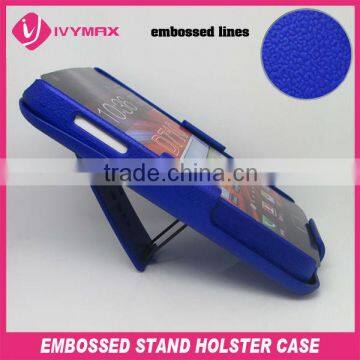 newest embossed kickstand hard case for samsung D710