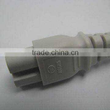 KC standard 2pole 2.5A 250V Korea female pvc connector