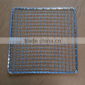 Crimped stainless steel bbq grill net/netting