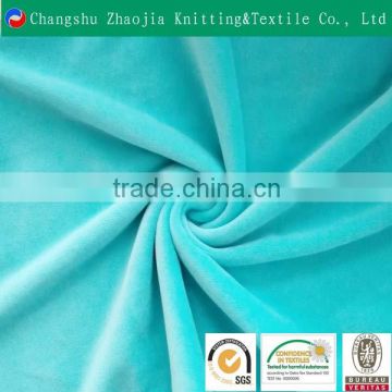 Changshu supplier wholesale multicolour inelastic poly steam velour fabric