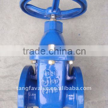 ductile iron resilent BS standard gate valve