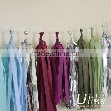 Bulk Diy Tissue Tassel Garland Plastic Garland