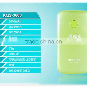 3600mAh mosquito repellent function wireless power bank charger