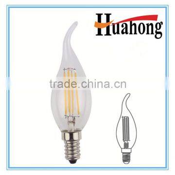 CE RoHS Popular 4W C35TA Filament LED Candle with Tip