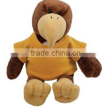 cute customized promotional custom stuffed plush hawk animal toys