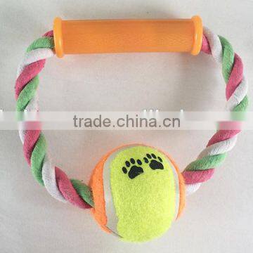 Dog teeth chew toy with cotton rape