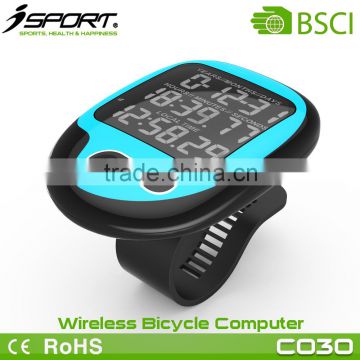 Biggest LCD Display Electric Wireless Cycle Computer with Calories Counter