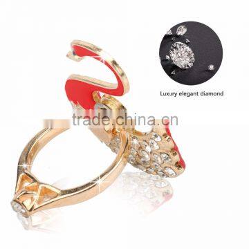 Samco Lovely Diamond Swan Mobile Phone Anti Drop Ring, Universal Ring 360 Degree Rotating Stent Holder Kickstand photo-3