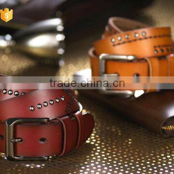 100% cow hide genuine leather belts