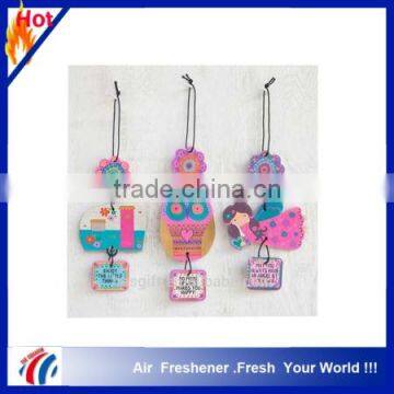 high quality hanging car air freshener paper