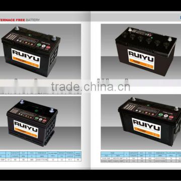 12 V south africa lead acid car battery / korean battery