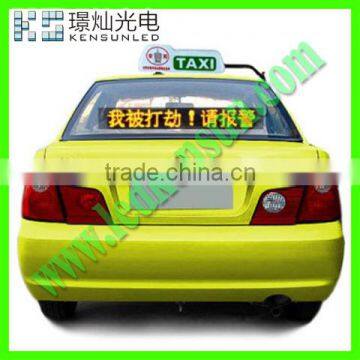 P10 SMD single color advertising taxi top led screen