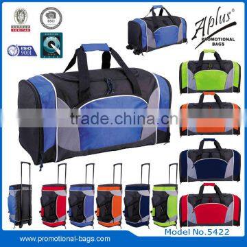 practical travel trolley luggage bag with padded handle