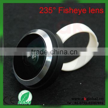 Universal Super Mobile Phone Lens Circle Clip Fisheye Fish Eye Lens 235 Degree for iPhone Samsung HTC LG Android Phone