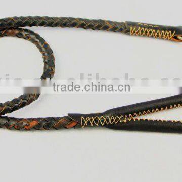Leather dog leash
