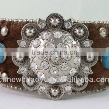 Fashion handmade horse fur real leather bracelet