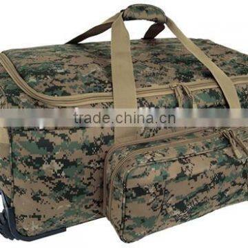 Luggage Deployment Bag with Wheels Military Trolley Bag digital woodland