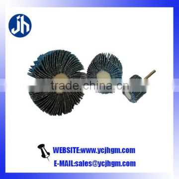 Zirconia flap wheel with shaft