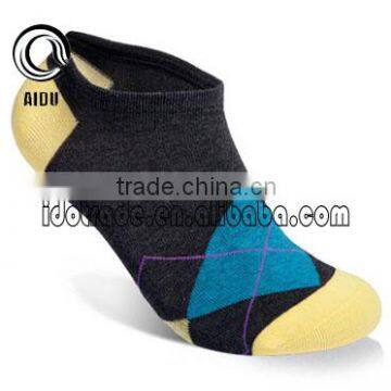 Light Yellow 100% Cotton Custom Design Cartoon Tube Sock Sport Sock Man Sock