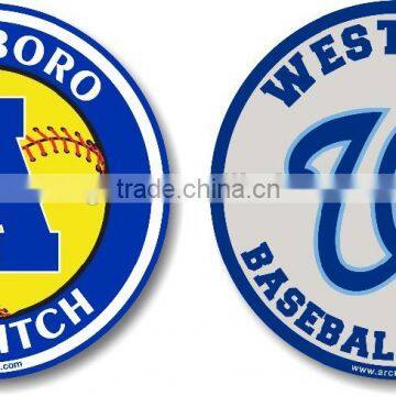 Round shape custom car magnet decoration car sticker