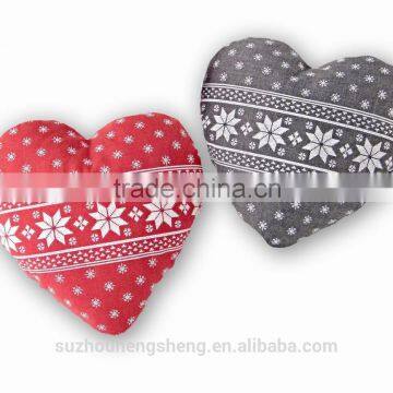 Heart design cushion set 100% polyester micro fiber 300g/pc